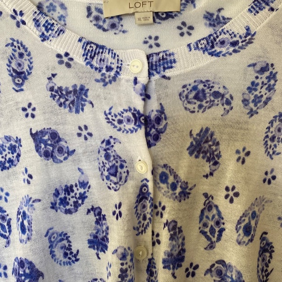 LOFT button down cardigan - Picture 3 of 7